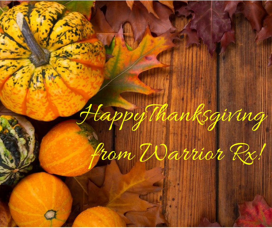 Happy Thanksgiving from Warrior Rx-2